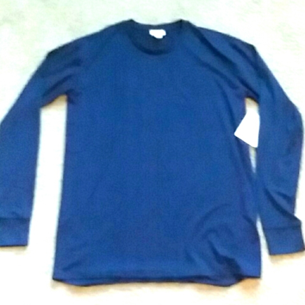 Lularose Round Neck y2k Long Sleeve Top Blouse